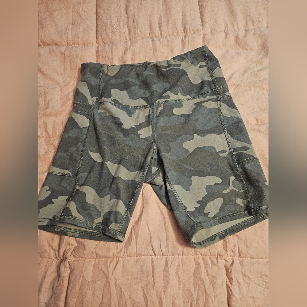 RBX Teal Camo Camouflage Shorts M Fitness Exercise Jiu Jitsu Boxing Kickboxing